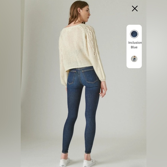 LUCKY BRAND High Rise Skinny Blue Jeans, UniFit Size 4 (30-32W), EUC - Picture 5 of 10